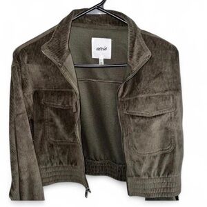 Aerie size M corduroy Olive Green Jacket